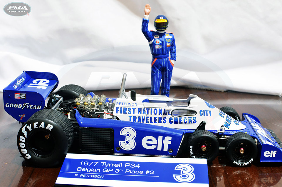 RONNIE PETERSON 1977 TYRRELL P34 1:18